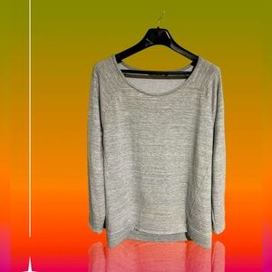 L Athleta Gray Long Fitted Sweatshirt